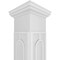 Ekena Millwork Craftsman Classic Square Non-Tapered Calico Fretwork Column w/ Tuscan Capital & Tuscan Base CC0809ENCLOTUTU - alternate 2